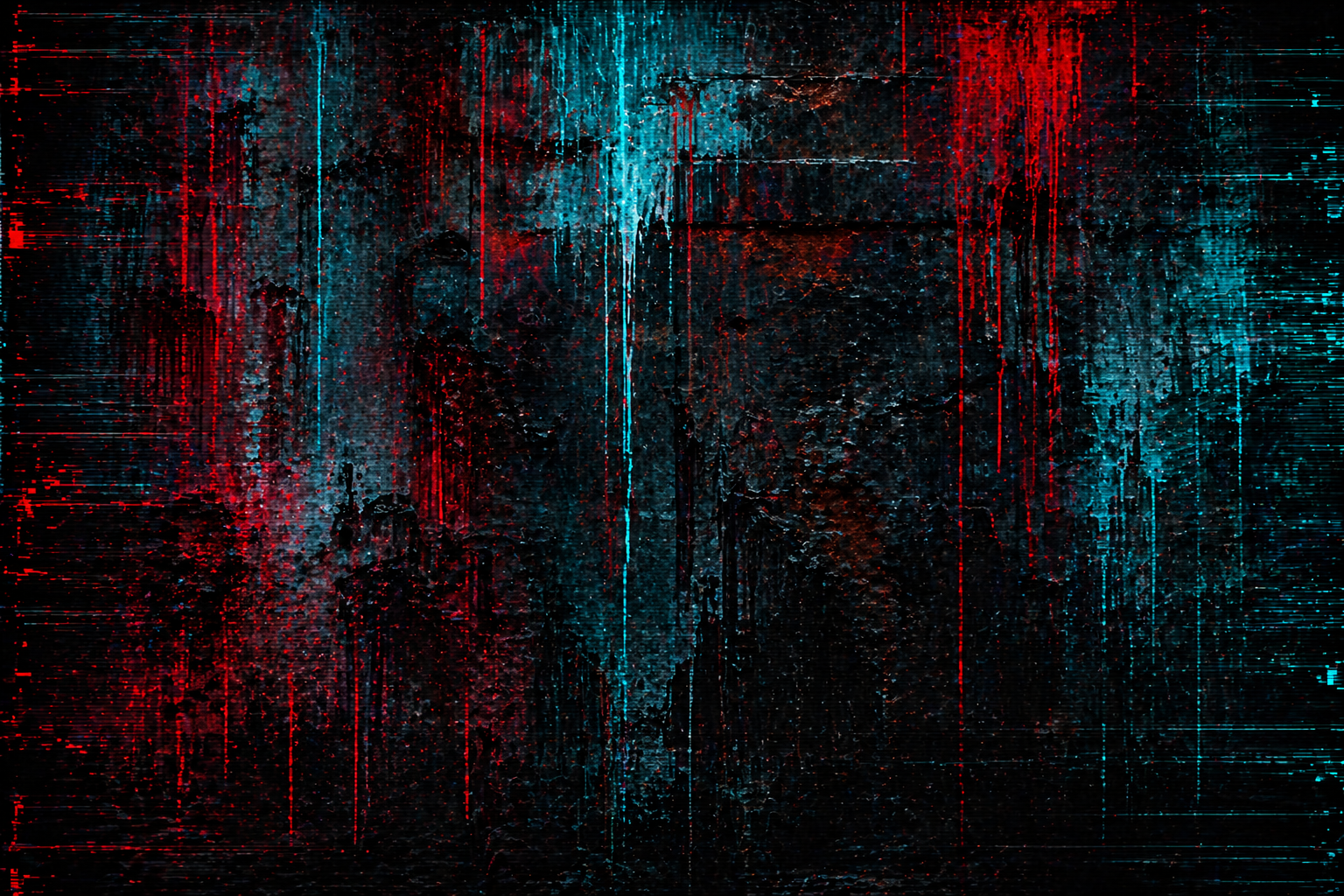 Rust and glitch textures in darkness